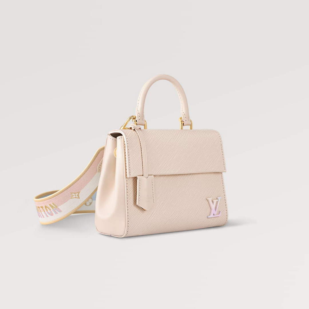 LV M22946 Louis Vuitton Cluny Mini Epi Leather Bag Quartz White - Image 2
