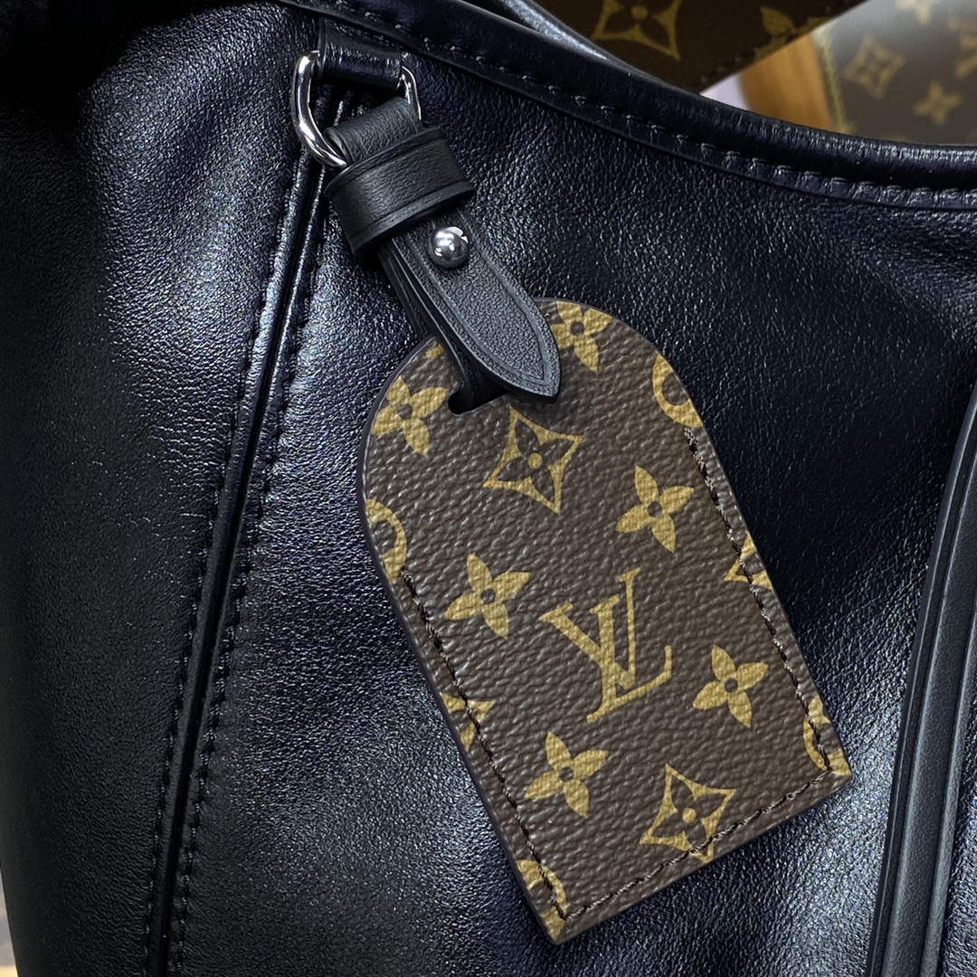 LV M25143 Louis Vuitton CarryAll Dark MM Bag Black - Image 5