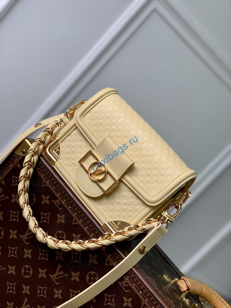 LV M22597 Louis Vuitton Mini Dauphine Black Yellow - Image 2