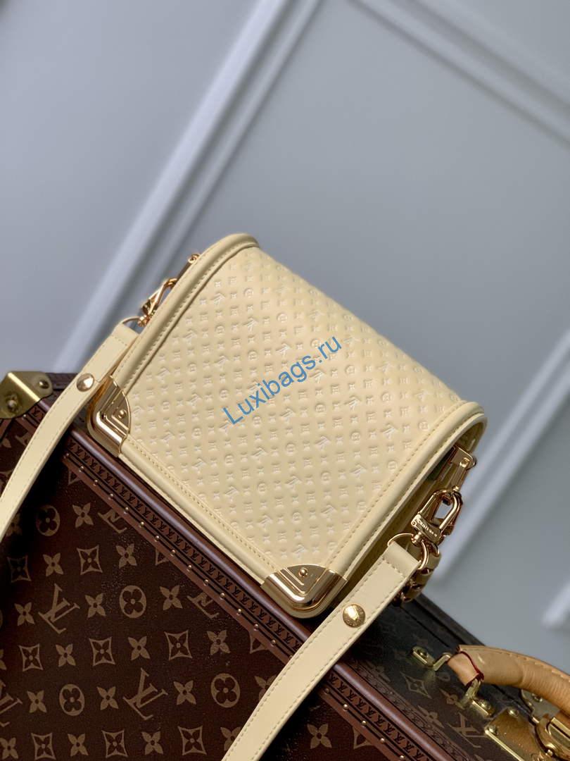 LV M22597 Louis Vuitton Mini Dauphine Black Yellow - Image 4