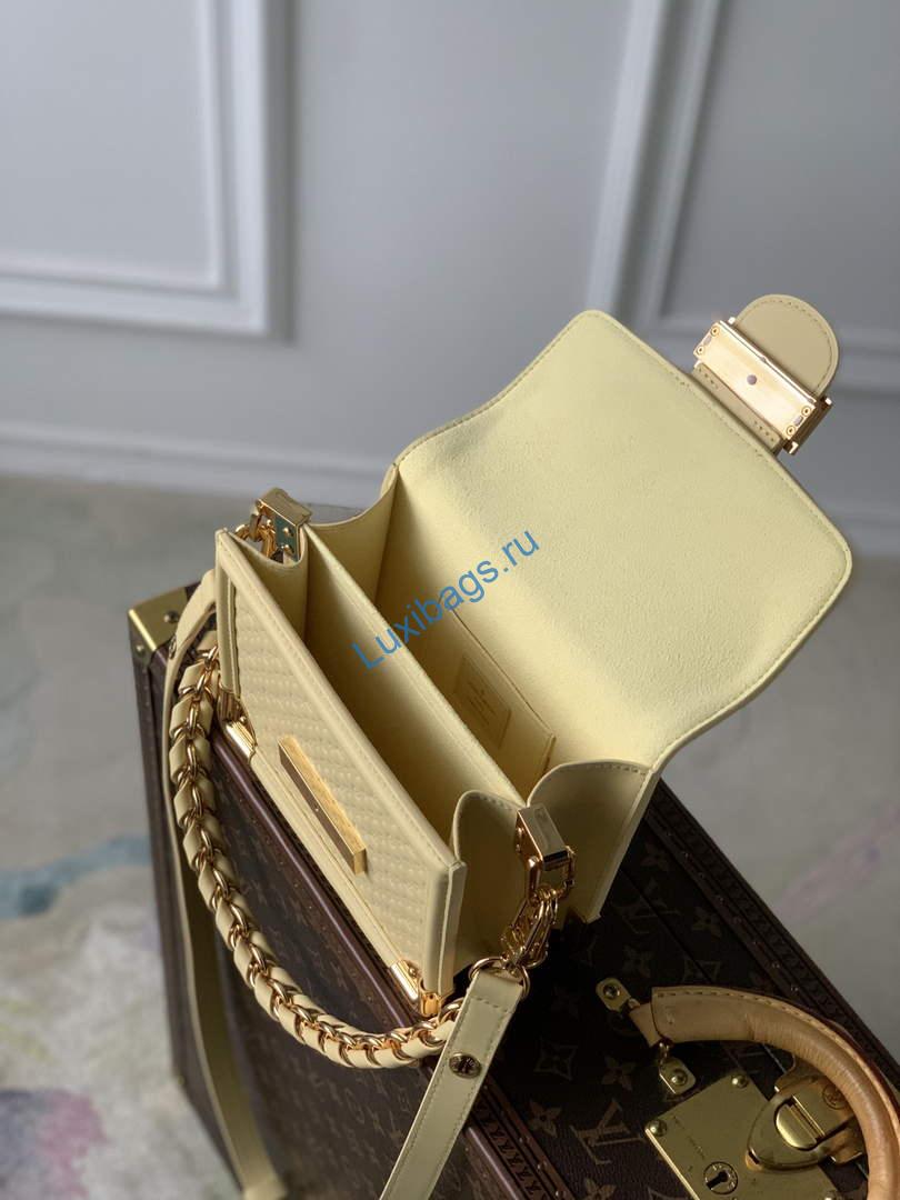 LV M22597 Louis Vuitton Mini Dauphine Black Yellow - Image 5