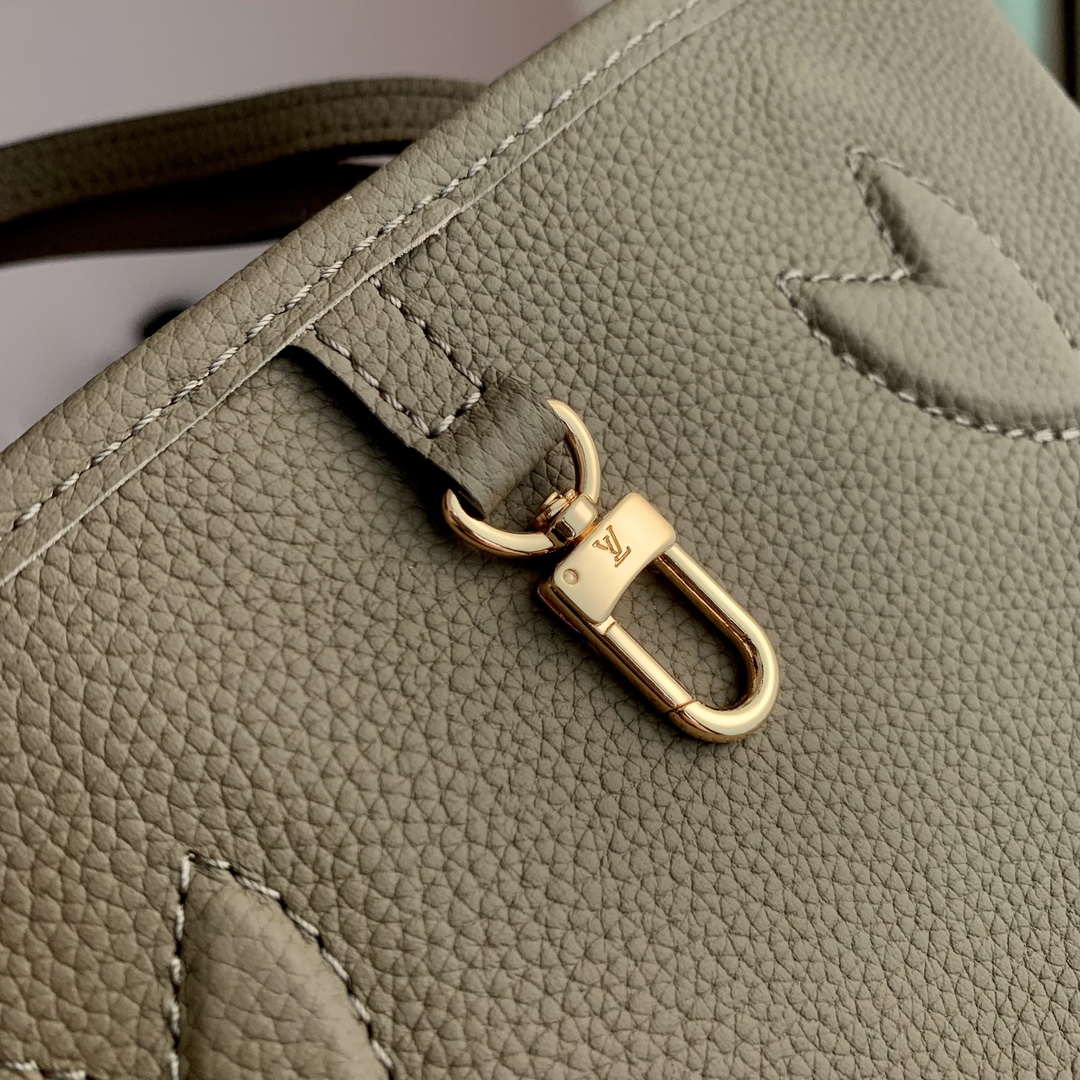 LV M12109 Louis Vuitton Neverfull Bandoulière Inside Out BB Handbag Gray - Image 10