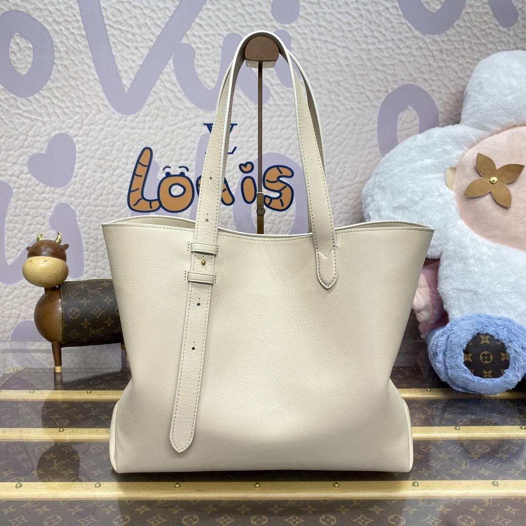 LV M25341 Louis Vuitton Low Key Cabas MM Bag Off White - Image 2