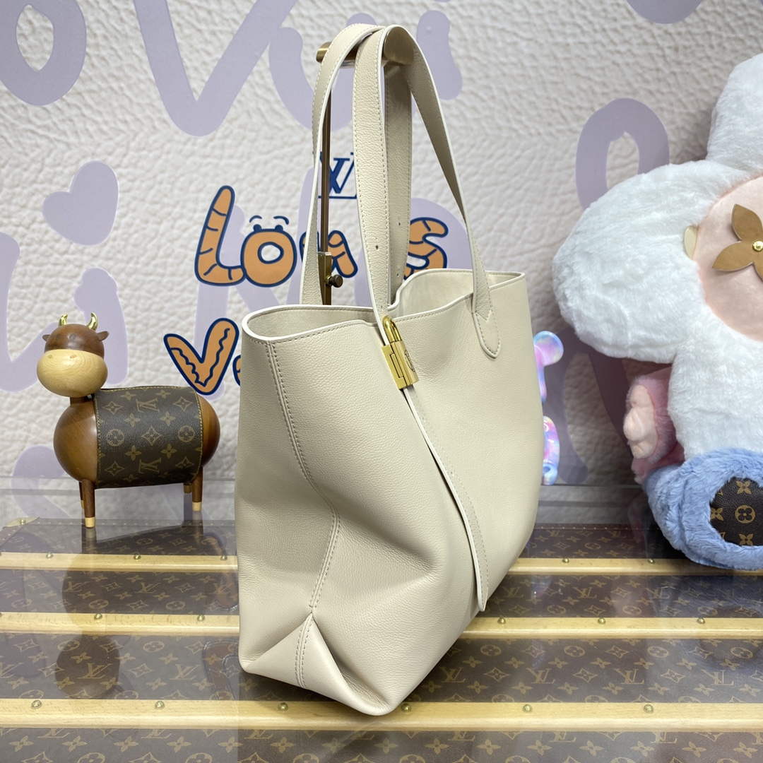 LV M25341 Louis Vuitton Low Key Cabas MM Bag Off White - Image 7