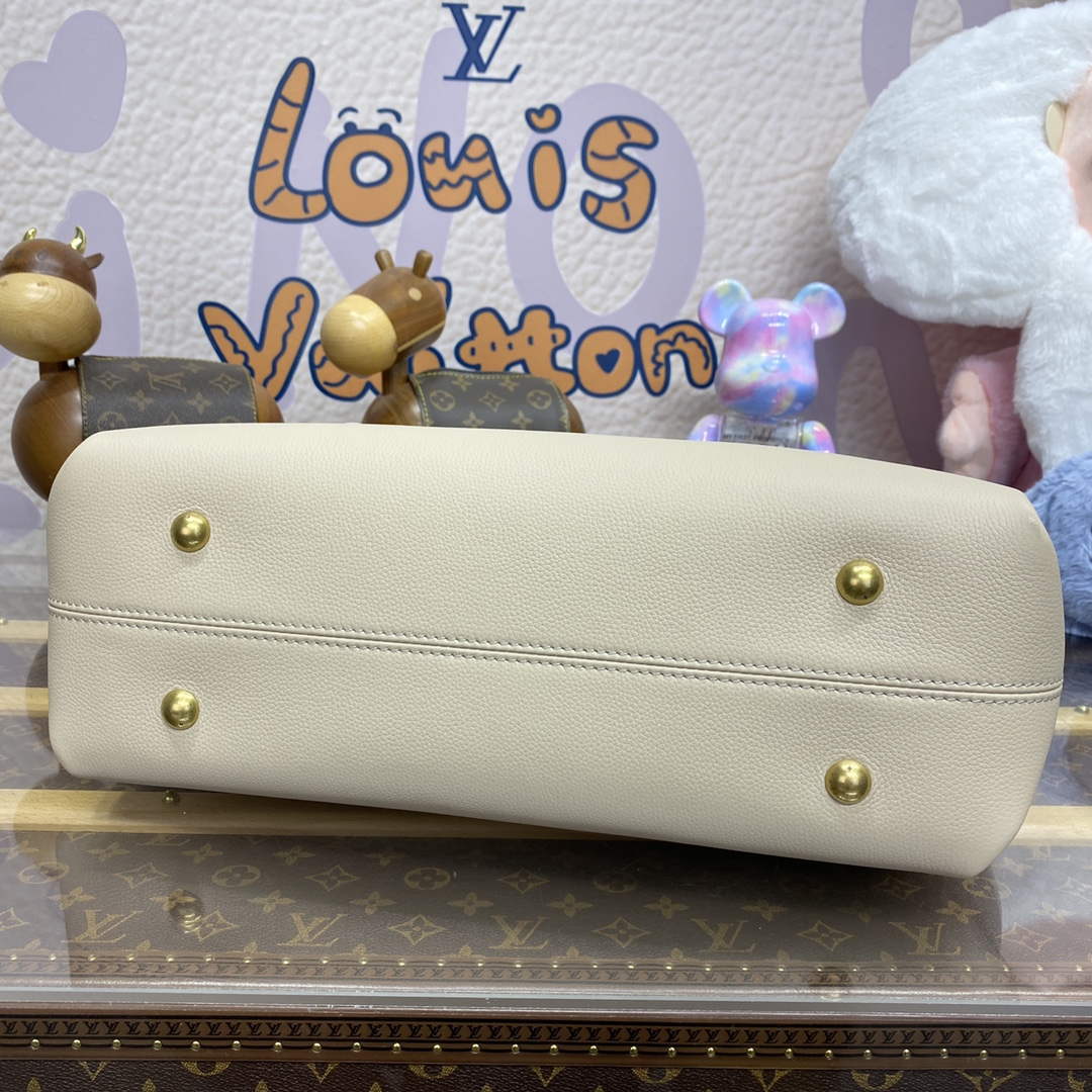 LV M25341 Louis Vuitton Low Key Cabas MM Bag Off White - Image 8