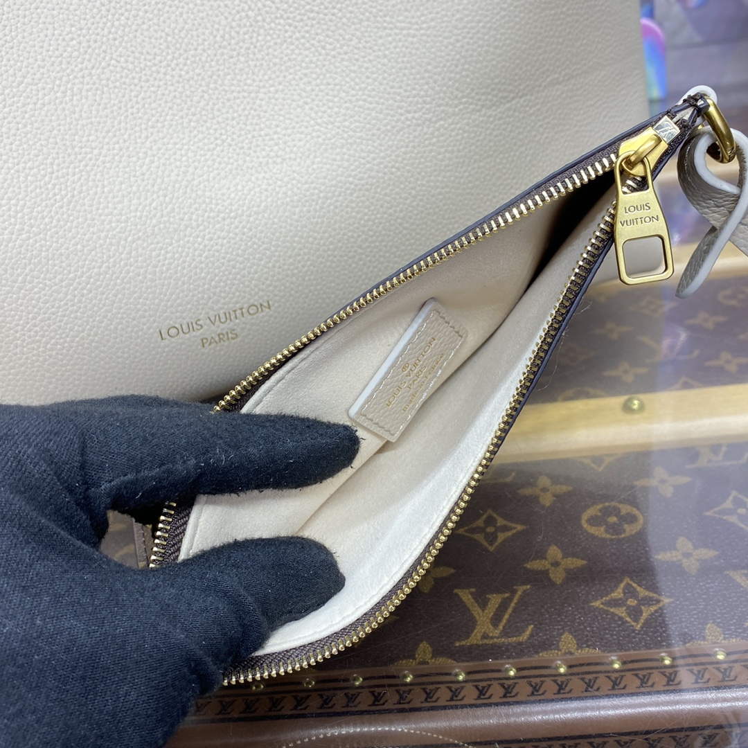 LV M25341 Louis Vuitton Low Key Cabas MM Bag Off White - Image 11
