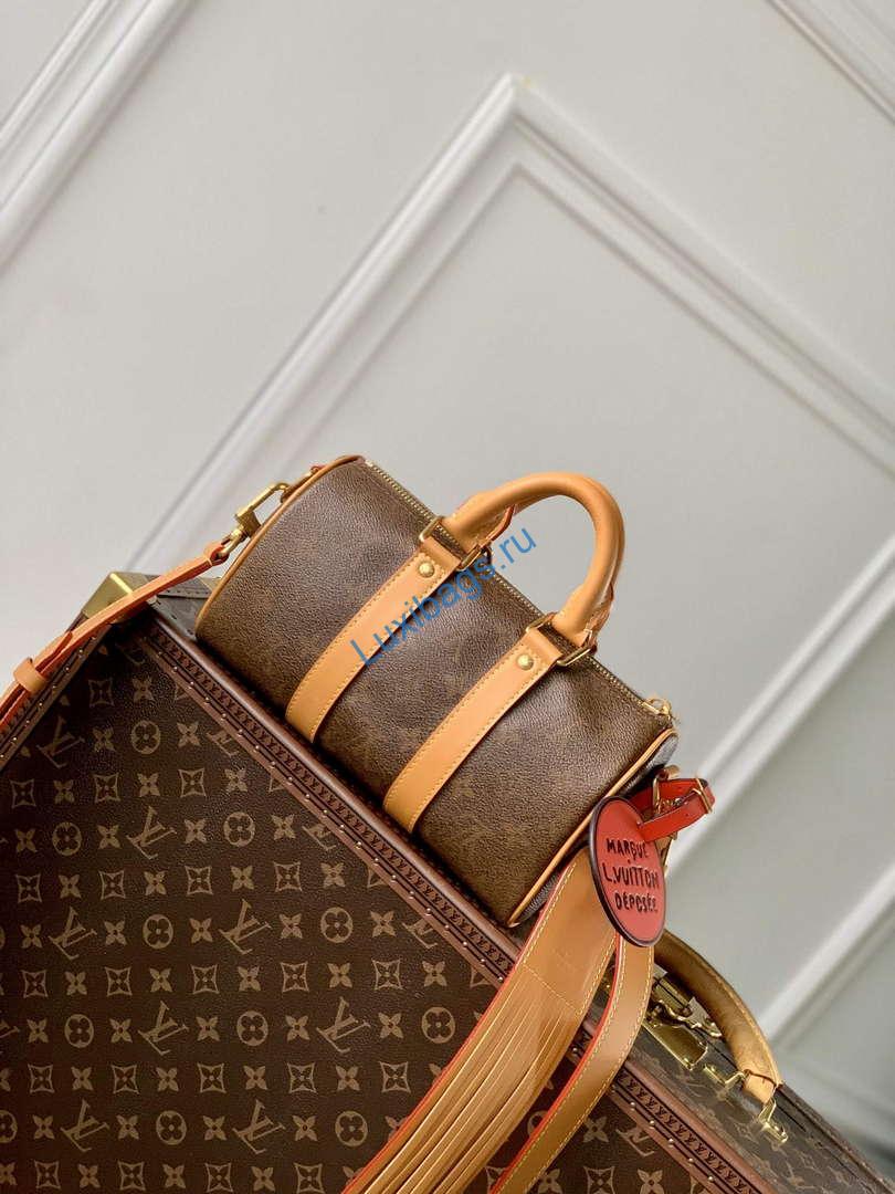 LV M11542 Louis Vuitton Keepall Bandoulière 25 City Bag Bronw - Image 2