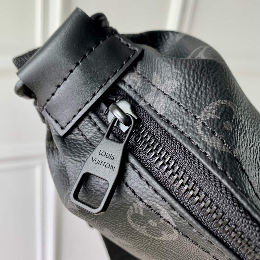LV M47158 Louis Vuitton Hamac Bag PM Bag Black - Image 5