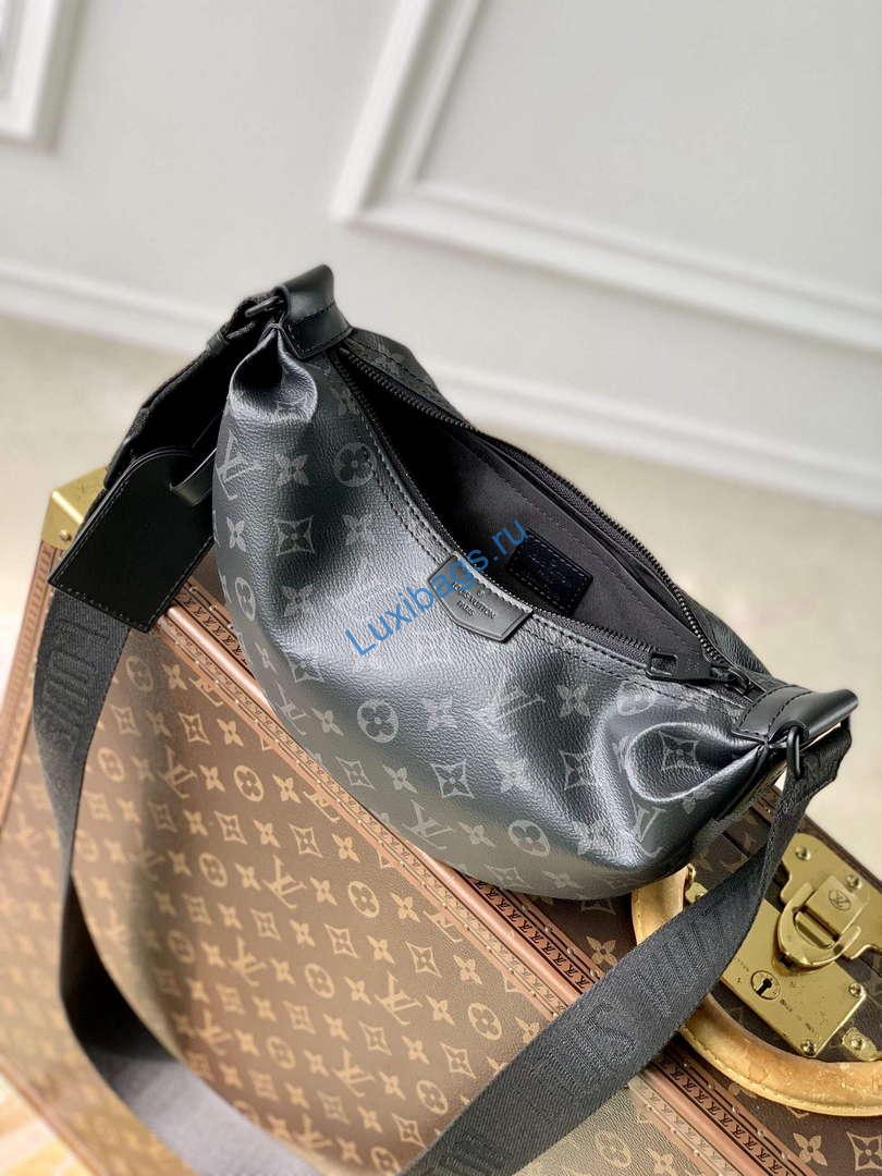 LV M47158 Louis Vuitton Hamac Bag PM Bag Black - Image 8