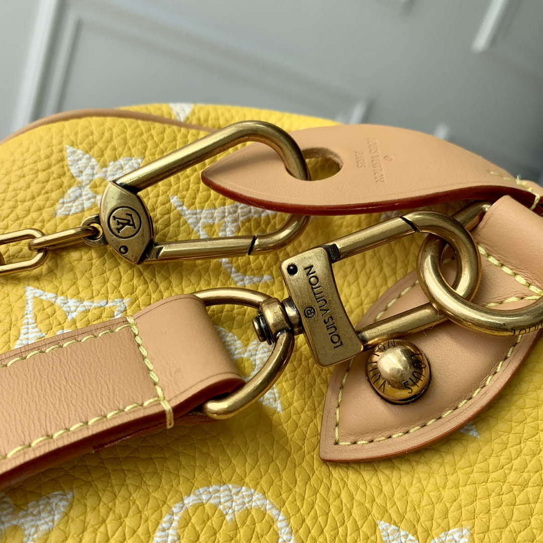 LV M24419 Louis Vuitton Speedy P9 Bandoulière 40 Bag Monogram Leather Yellow - Image 7