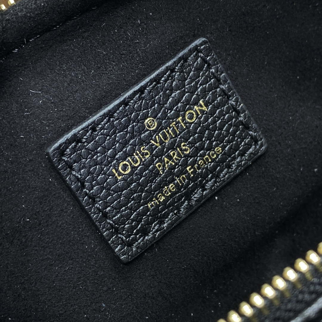 LV M46917 Louis Vuitton Mini Bumbag Monogram Empreinte Black - Image 9