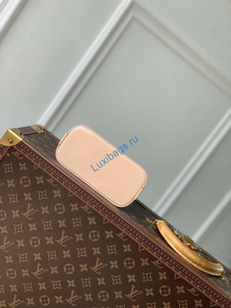 LV M82974 Louis Vuitton Nano Alma Handbag Glossy Lilac - Image 3