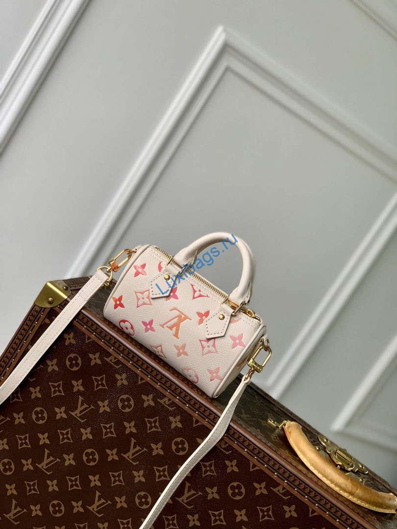 LV M83452 Louis Vuitton Nano Speedy Bag Sunrise Aquarelle - Image 2