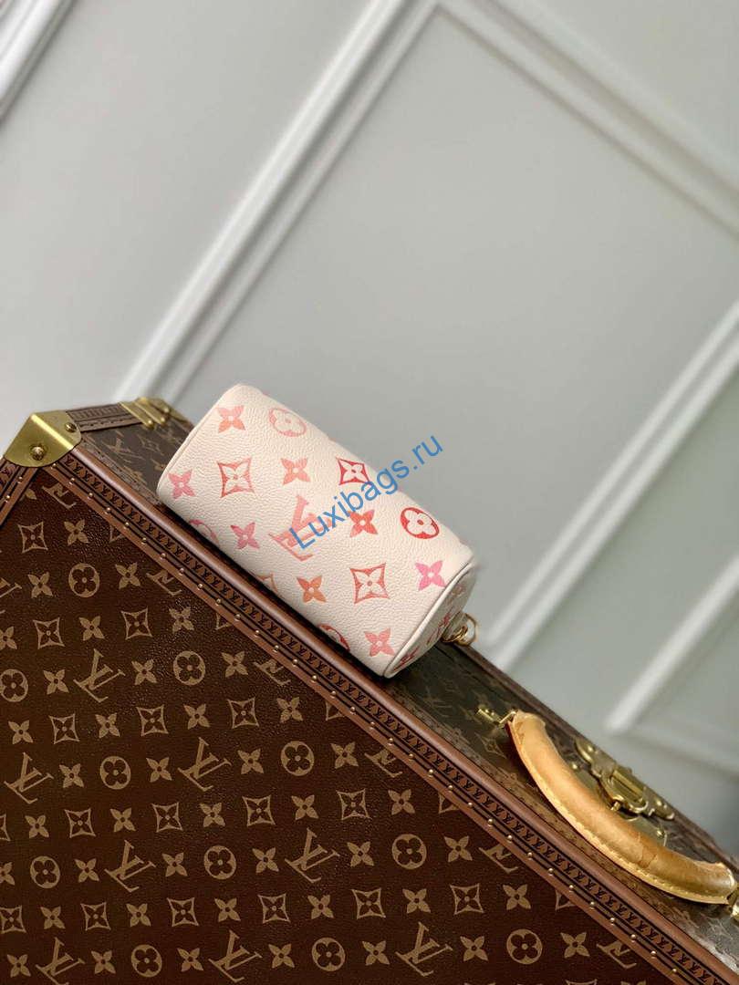 LV M83452 Louis Vuitton Nano Speedy Bag Sunrise Aquarelle - Image 3