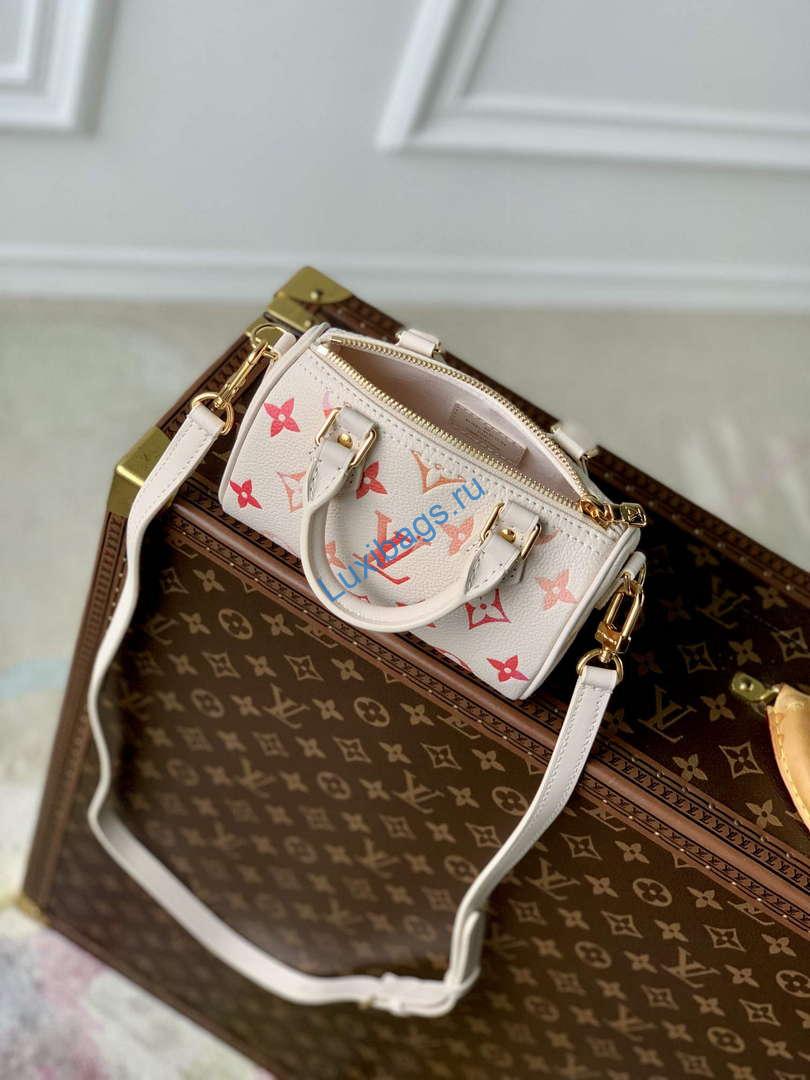LV M83452 Louis Vuitton Nano Speedy Bag Sunrise Aquarelle - Image 8