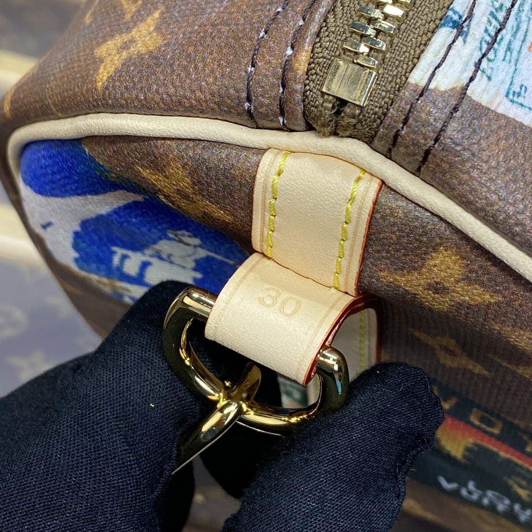 LV M47087 Louis Vuitton Speedy Bandoulière 30 Handbag Monogram Canvas - Image 7