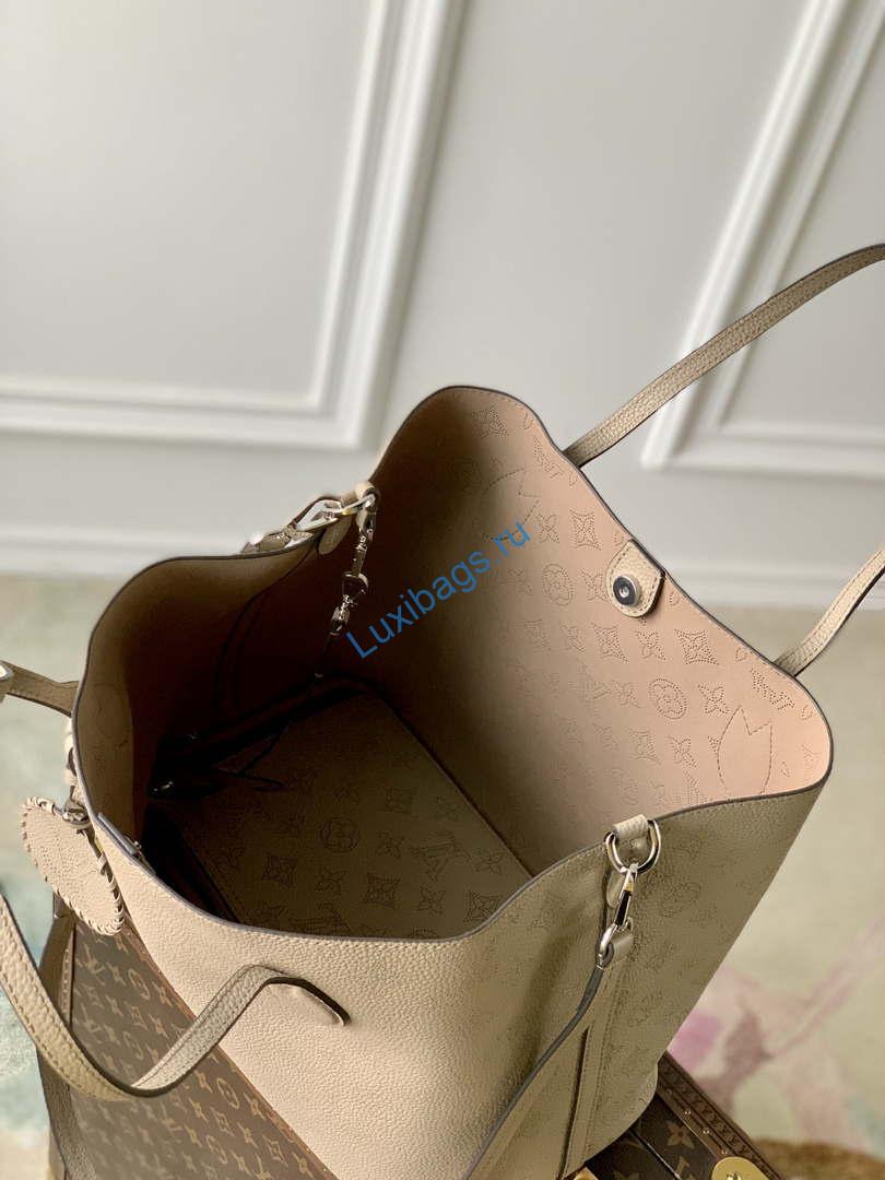 Louis Vuitton Blossom MM Mahina Tote Bag LV M21852 Galet - Image 5