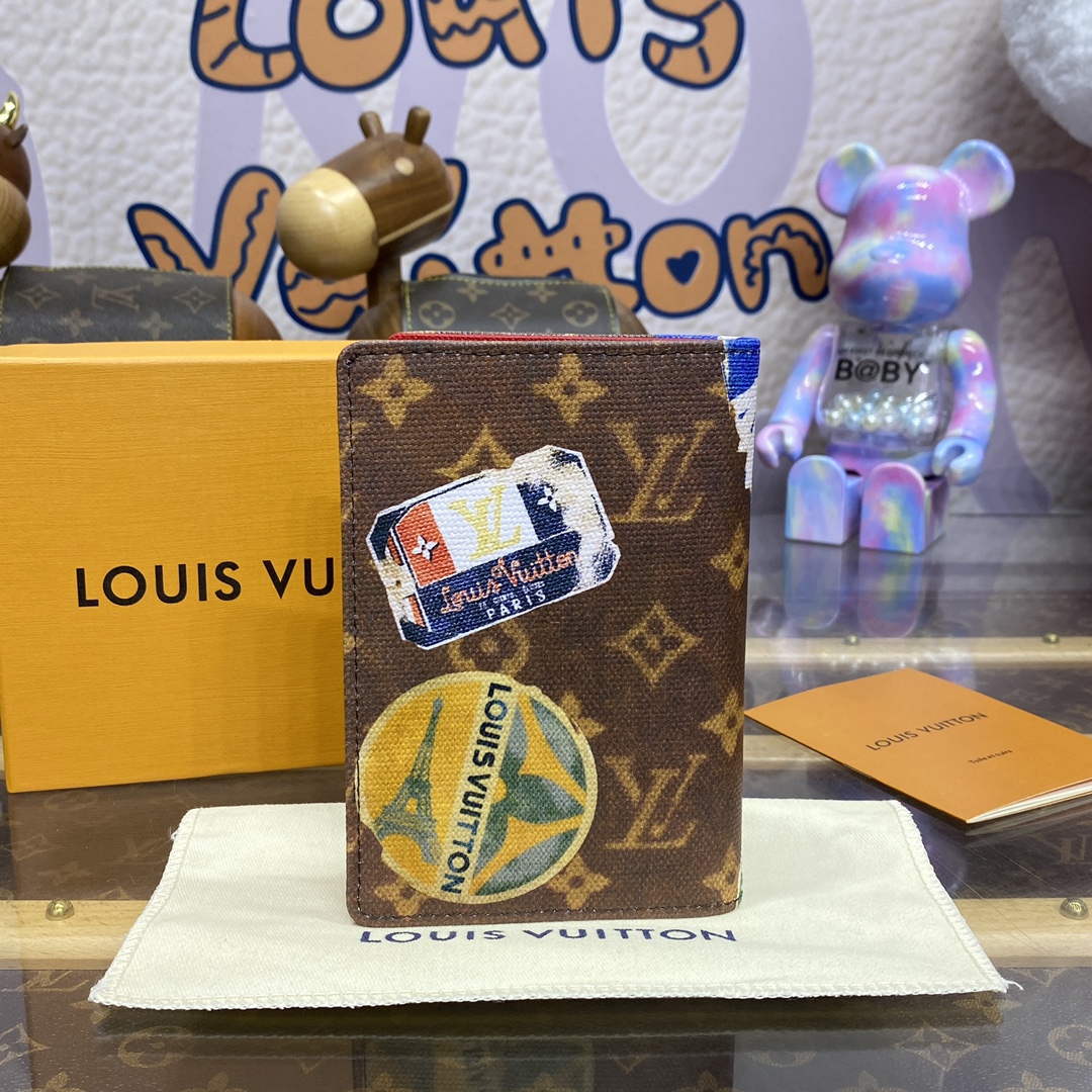 LV M83519 Louis Vuitton Passport Cover Monogram Canvas - Image 2