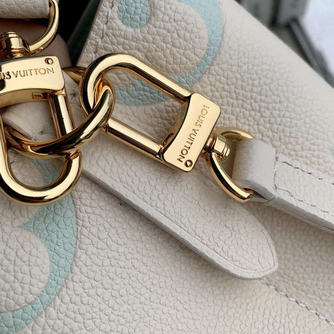 LV M24048 Louis Vuitton NéoNoé BB Bucket Bag Latte White Matcha - Image 4