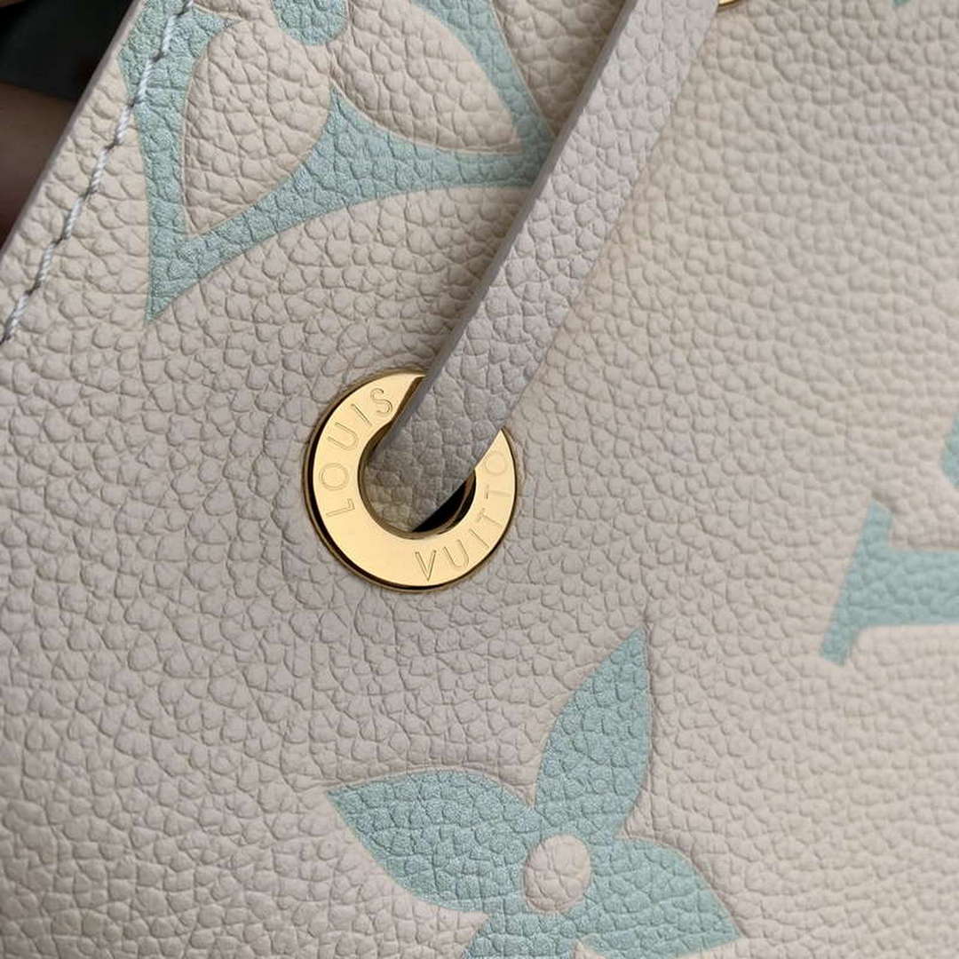 LV M24048 Louis Vuitton NéoNoé BB Bucket Bag Latte White Matcha - Image 5