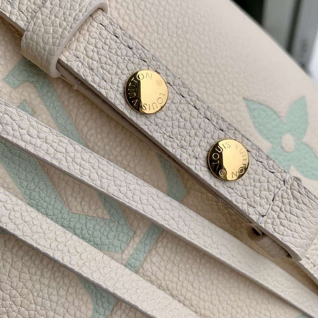 LV M24048 Louis Vuitton NéoNoé BB Bucket Bag Latte White Matcha - Image 6