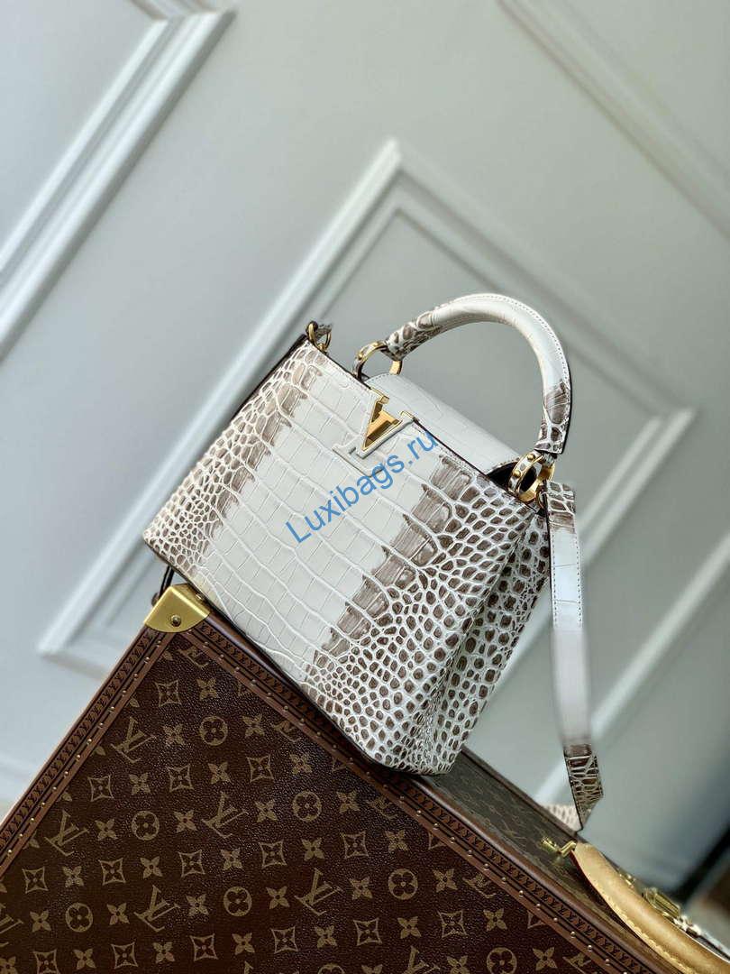 LV M48865 Louis Vuitton Capucines BB Handbag Himalayas - Image 2