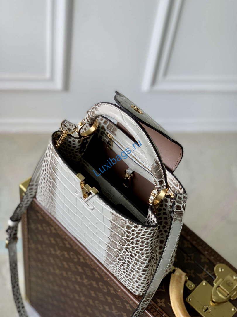 LV M48865 Louis Vuitton Capucines BB Handbag Himalayas - Image 4