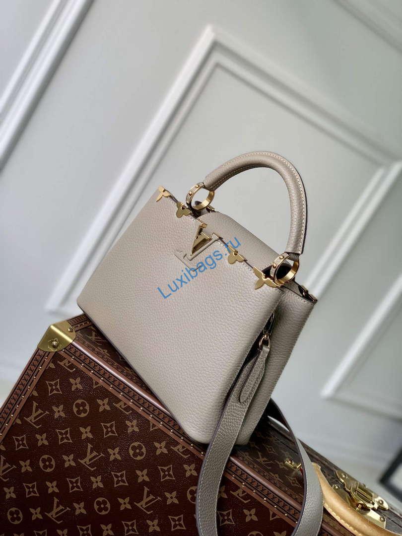 LV M24567 Louis Vuitton Capucines BB Handbag Galet