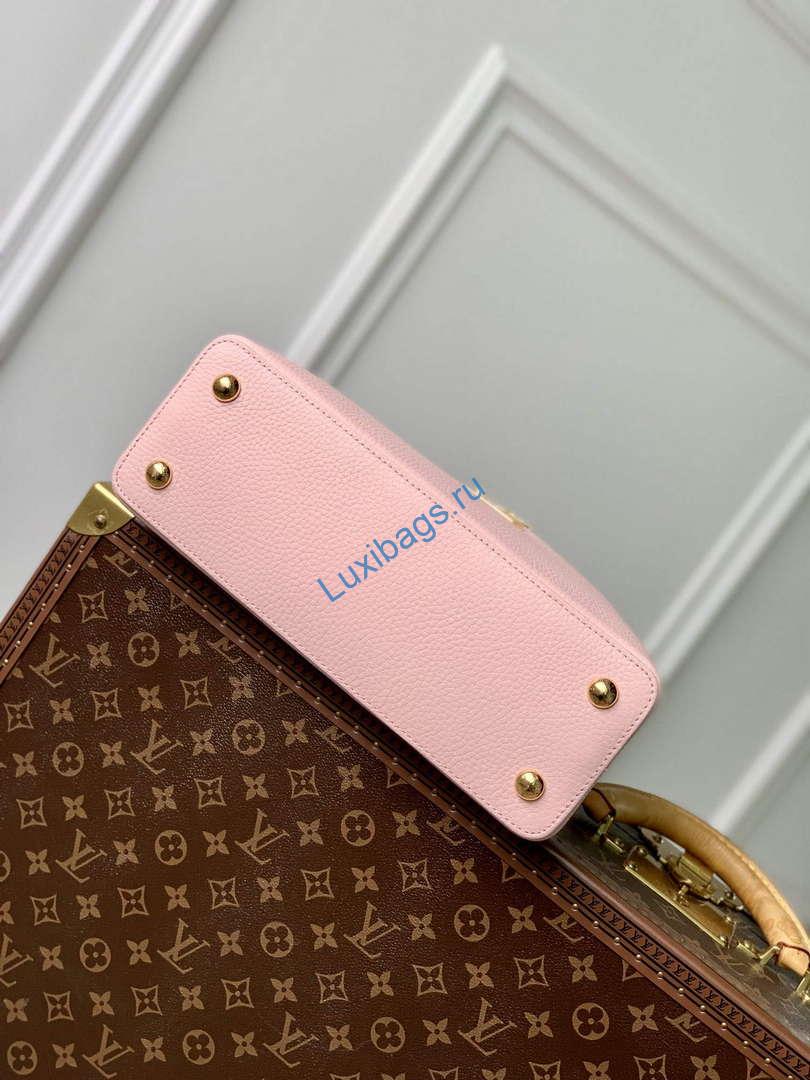 LV M23363 Louis Vuitton Capucines MM Handbag Jasmine Pink - Image 4