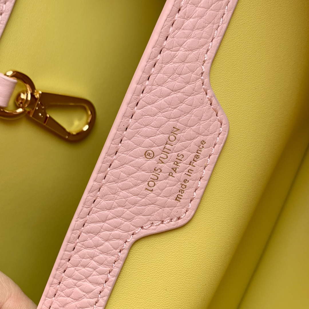 LV M23363 Louis Vuitton Capucines MM Handbag Jasmine Pink - Image 8
