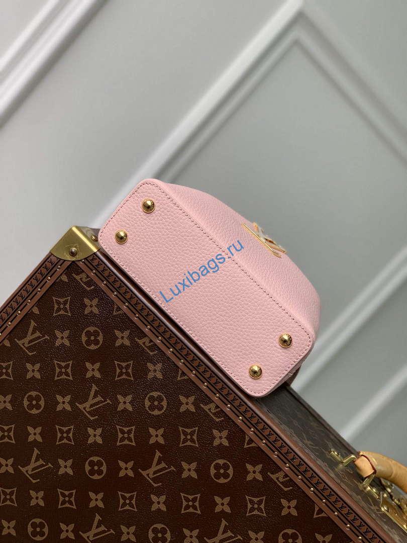 LV M23363 Louis Vuitton Capucines Mini Handbag Jasmine Pink - Image 3