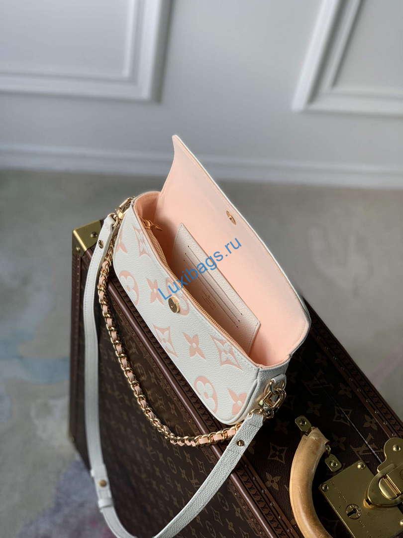 LV M82211 Louis Vuitton Wallet On Chain Ivy Bag Off-white/pink - Image 5