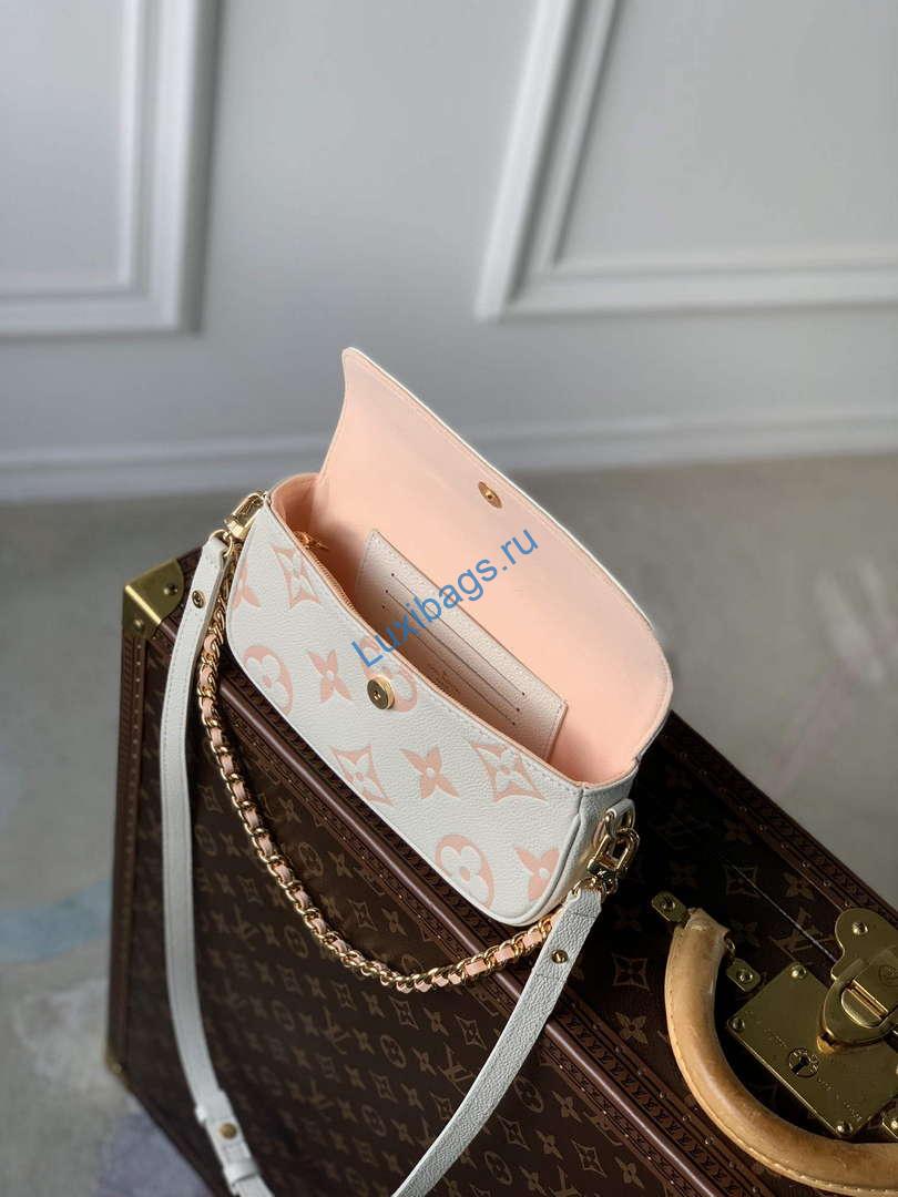 LV M82211 Louis Vuitton Wallet On Chain Ivy Bag Off-white/pink - Image 6
