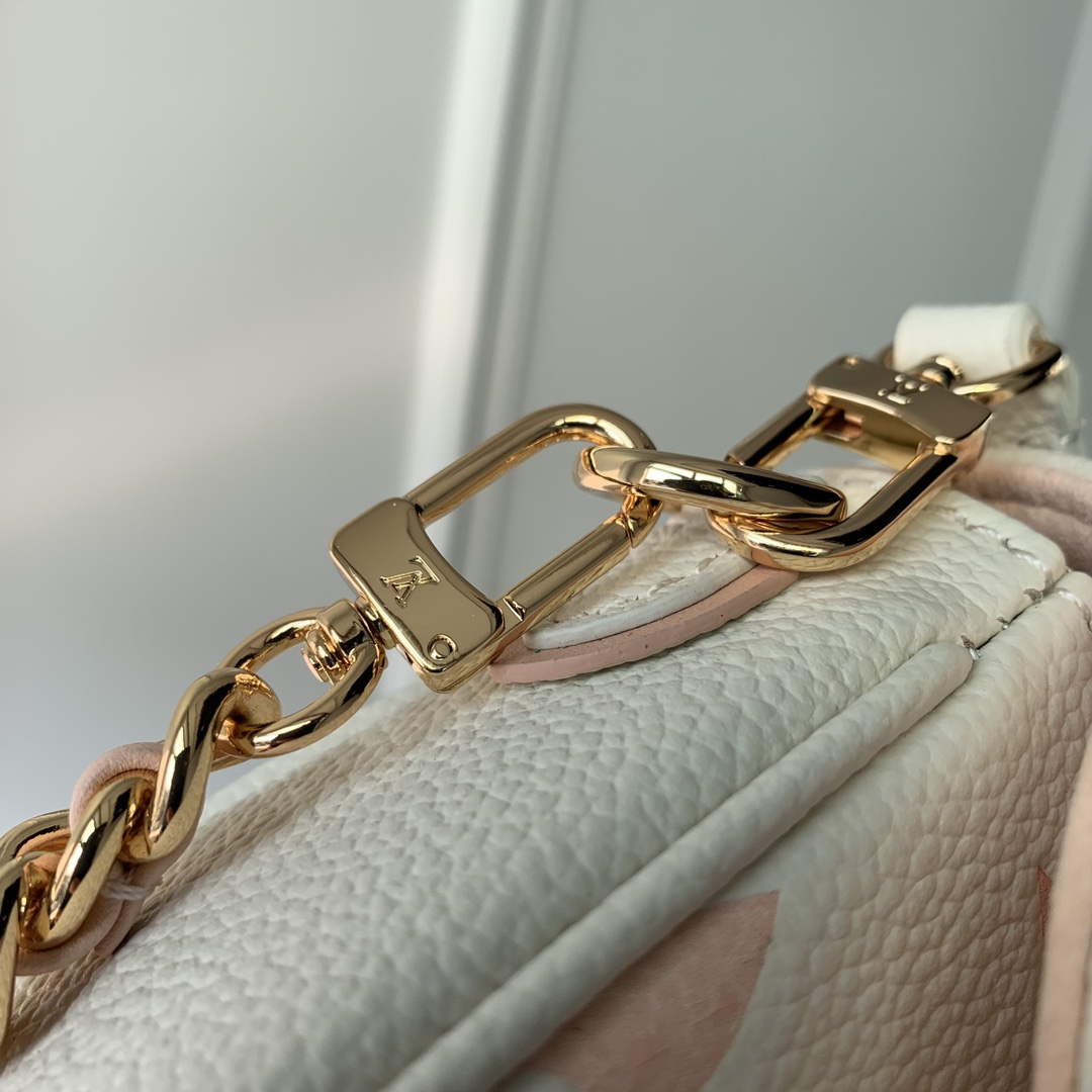 LV M82211 Louis Vuitton Wallet On Chain Ivy Bag Off-white/pink - Image 8