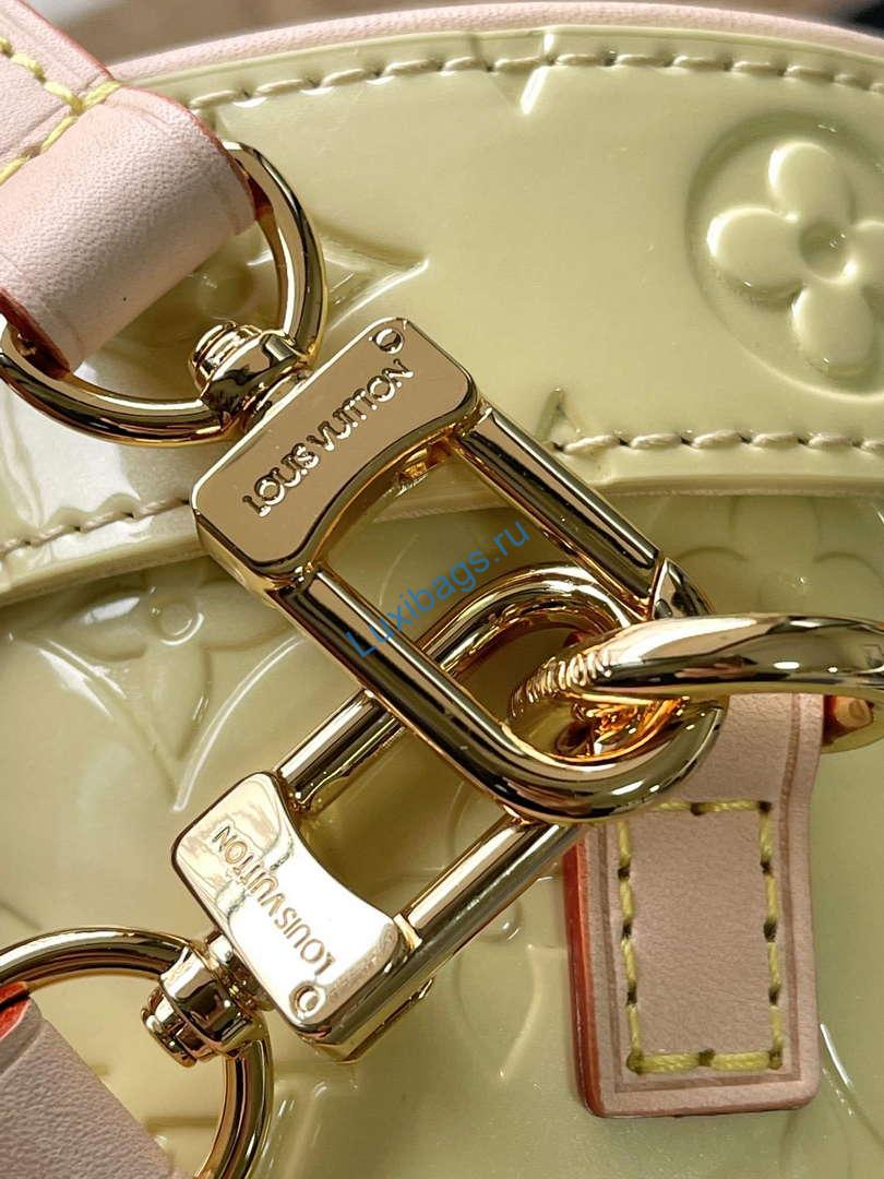 LV M24099 Louis Vuitton Astor Monogram Vernis Bag Yellow - Image 4