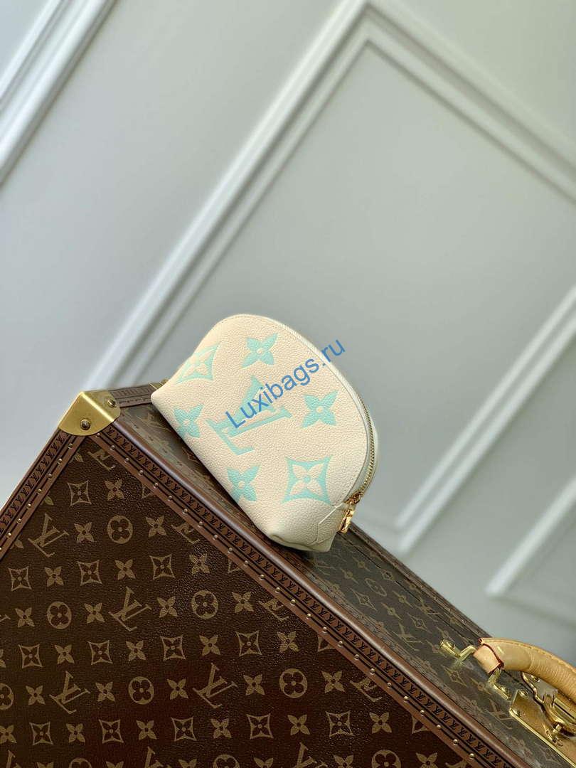 LV M45951 Louis Vuitton Pochette Cosmetique PM Matcha Green - Image 2