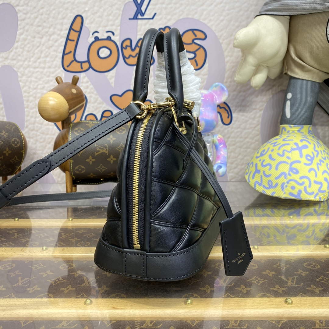 LV M23666 Louis Vuitton Alma BB Bag Black - Image 3