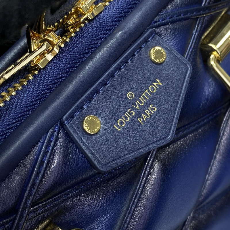 LV M23666 Louis Vuitton Alma BB Bag Navy Blue - Image 5