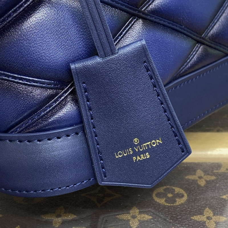 LV M23666 Louis Vuitton Alma BB Bag Navy Blue - Image 6