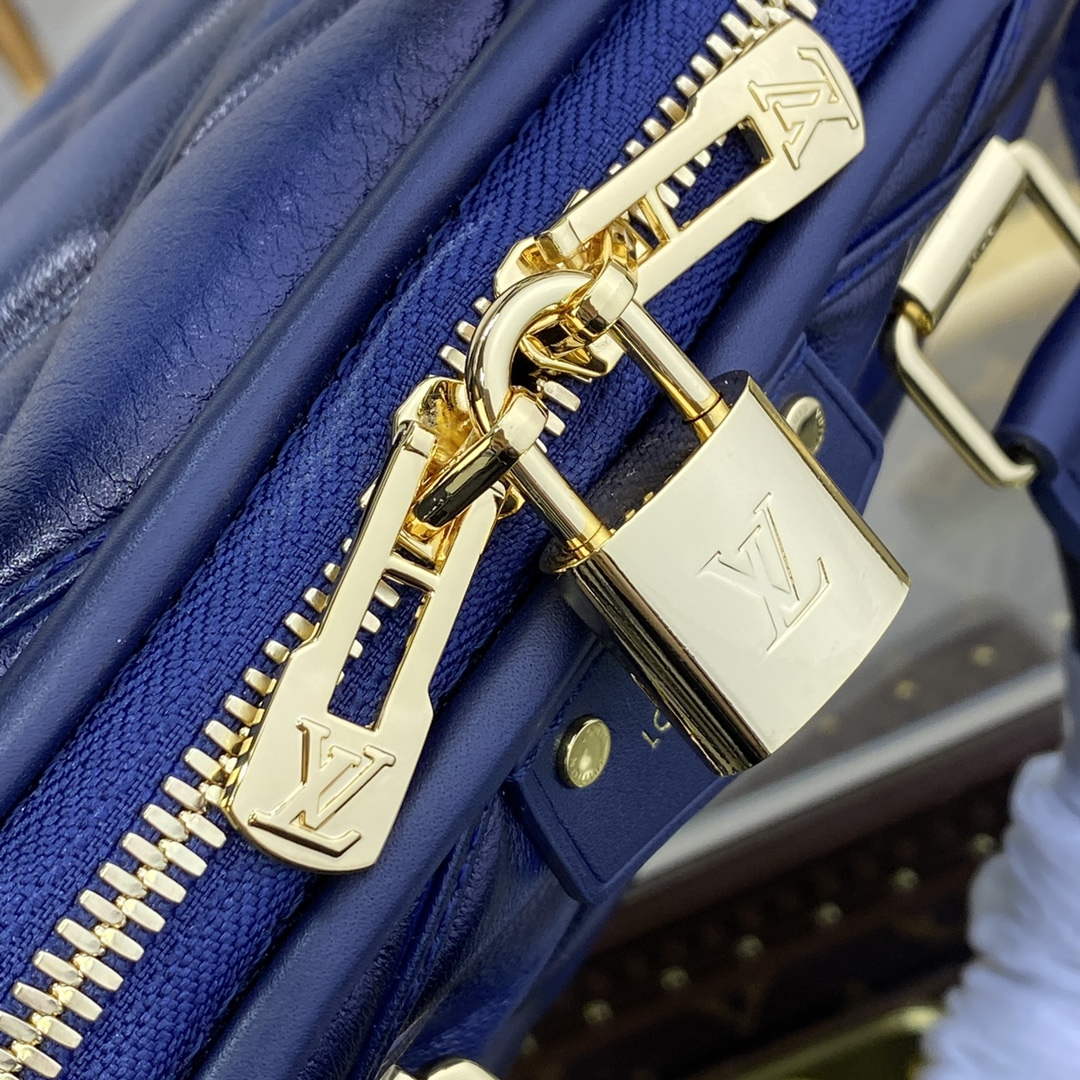 LV M23666 Louis Vuitton Alma BB Bag Navy Blue - Image 7