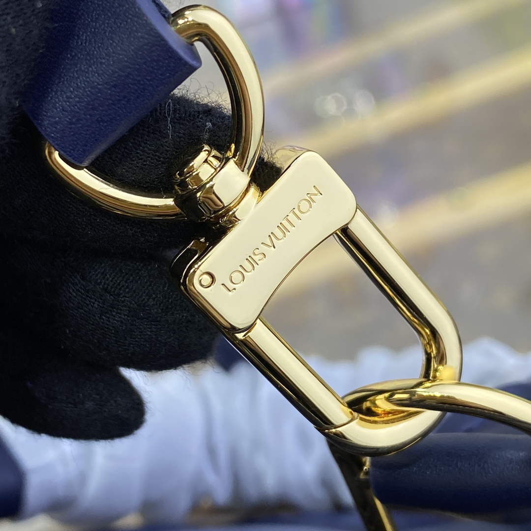 LV M23666 Louis Vuitton Alma BB Bag Navy Blue - Image 8
