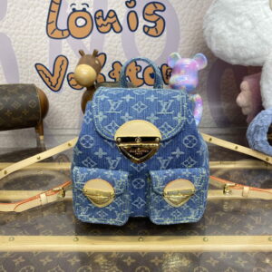 LV M46836 Louis Vuitton Venice Small Backpack Bag Monogram Denim