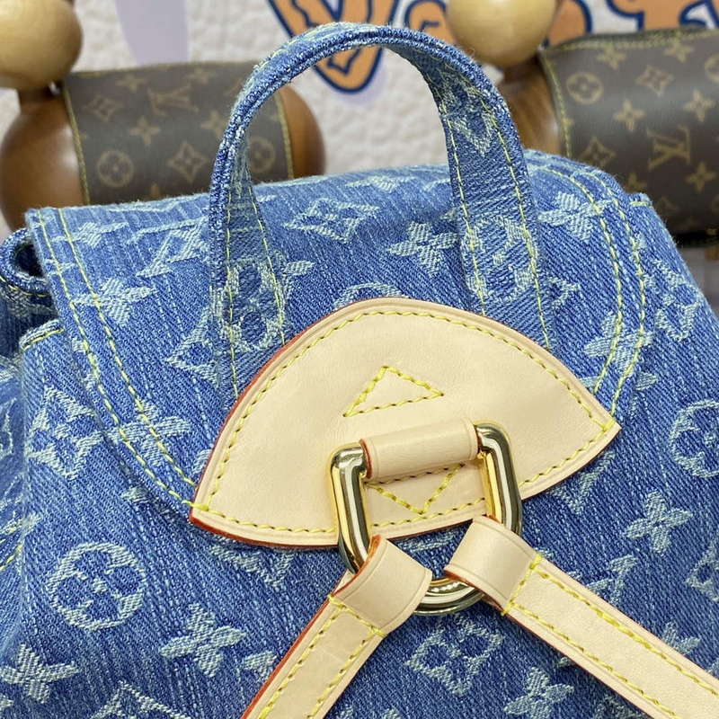 LV M46836 Louis Vuitton Venice Small Backpack Bag Monogram Denim - Image 7