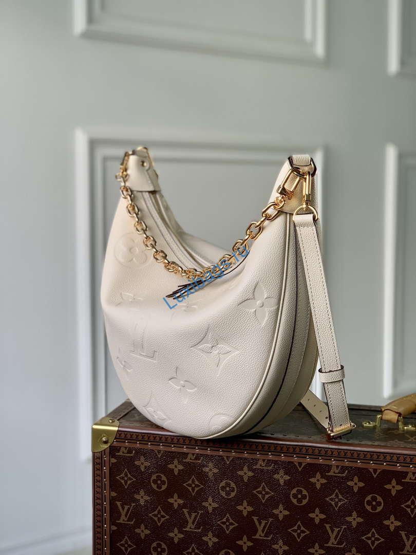 Louis Vuitton LV M46739 Loop Hobo Bag Monogram Empreinte Beige - Image 2