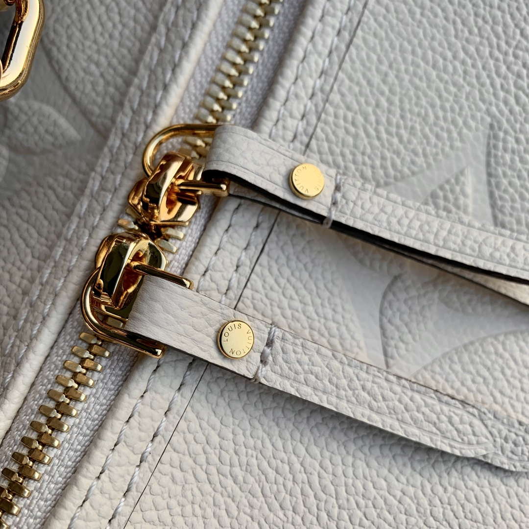 Louis Vuitton LV M46739 Loop Hobo Bag Monogram Empreinte Beige - Image 5