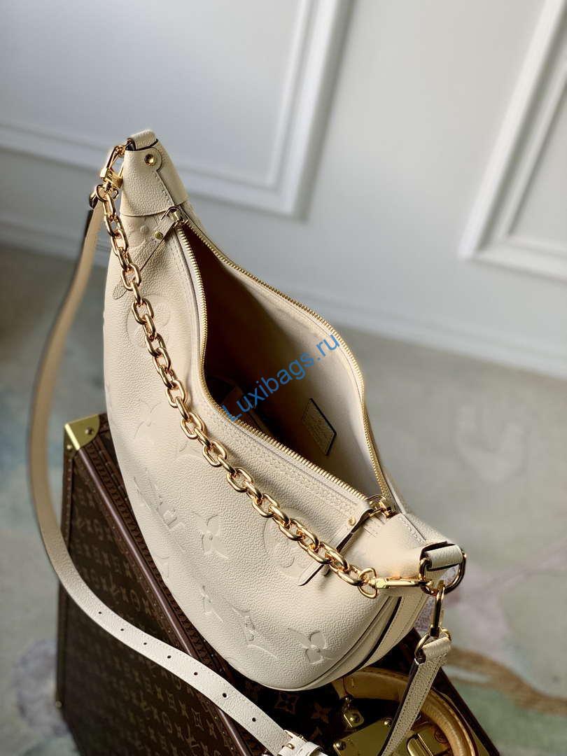Louis Vuitton LV M46739 Loop Hobo Bag Monogram Empreinte Beige - Image 7