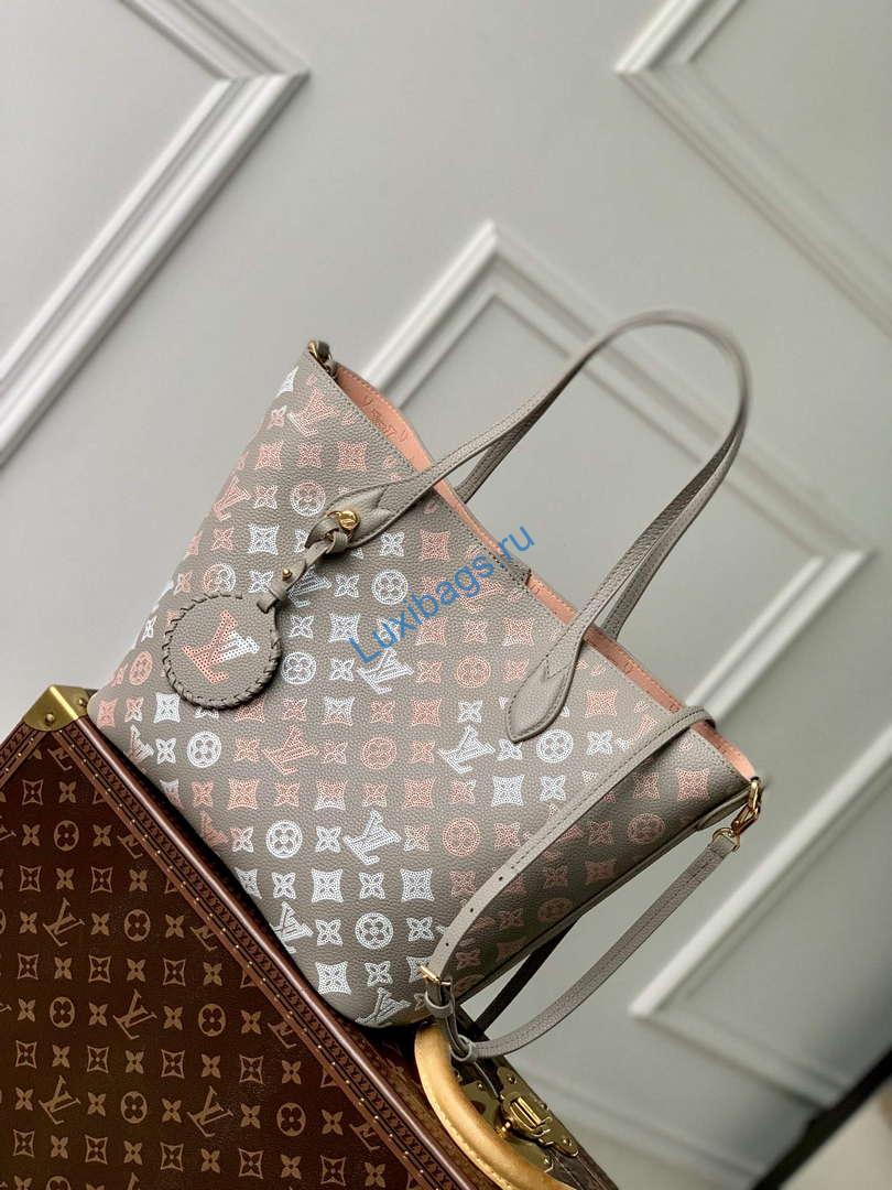 LV M23387 Louis Vuitton Blossom MM Tote Bag Gray