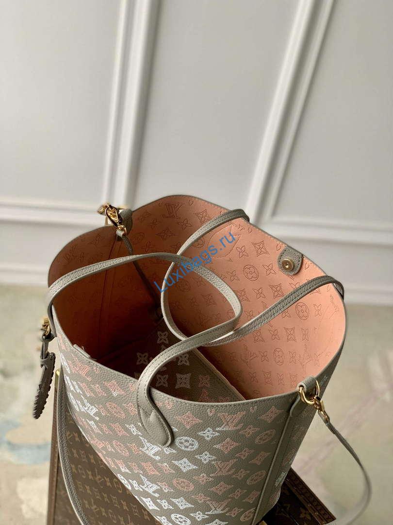 LV M23387 Louis Vuitton Blossom MM Tote Bag Gray - Image 7