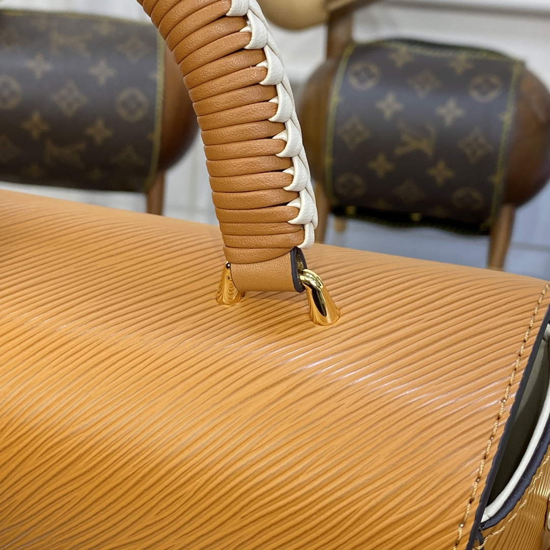 LV M22229 Louis Vuitton Twist MM Handbag Honey Gold - Image 6