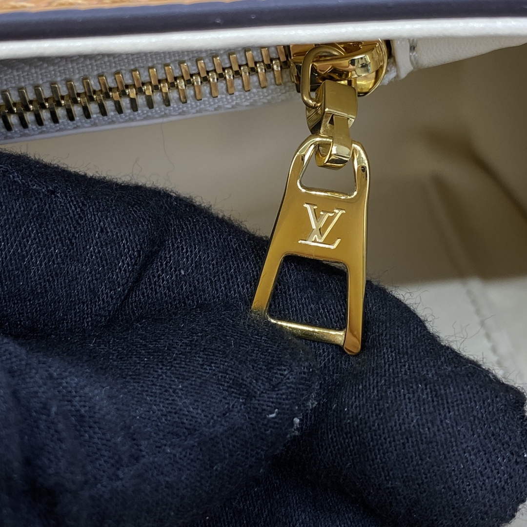 LV M22229 Louis Vuitton Twist MM Handbag Honey Gold - Image 7